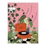 Vinyl Record Player in My Garden (Print Only) thumbnail