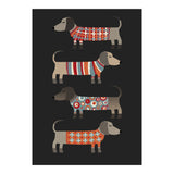 Sausage Dogs In Sweaters Dark (Print Only) thumbnail