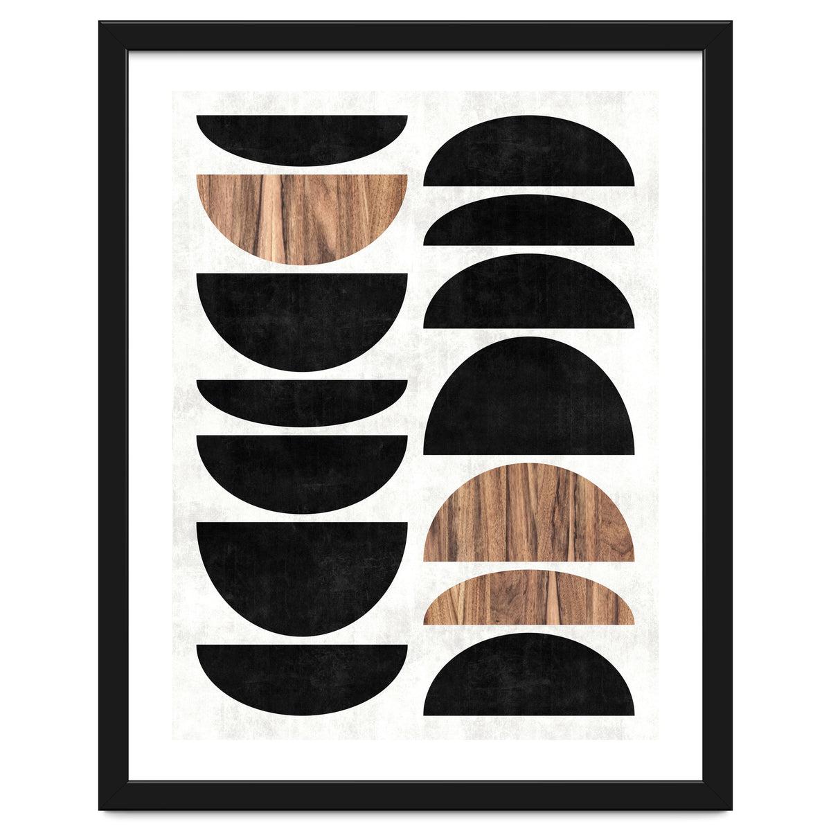 Mid-Century Modern Pattern No.7 - Concrete and Wood