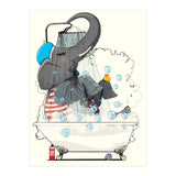 Elephant in the Bath, Funny Bathroom Humour (Print Only) thumbnail