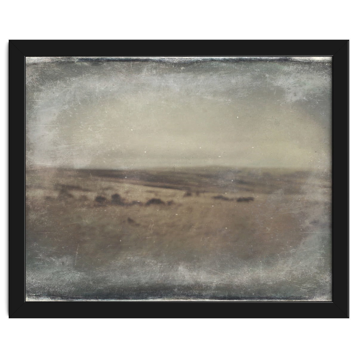 Bleak winter landscape of Saddleworth Moor