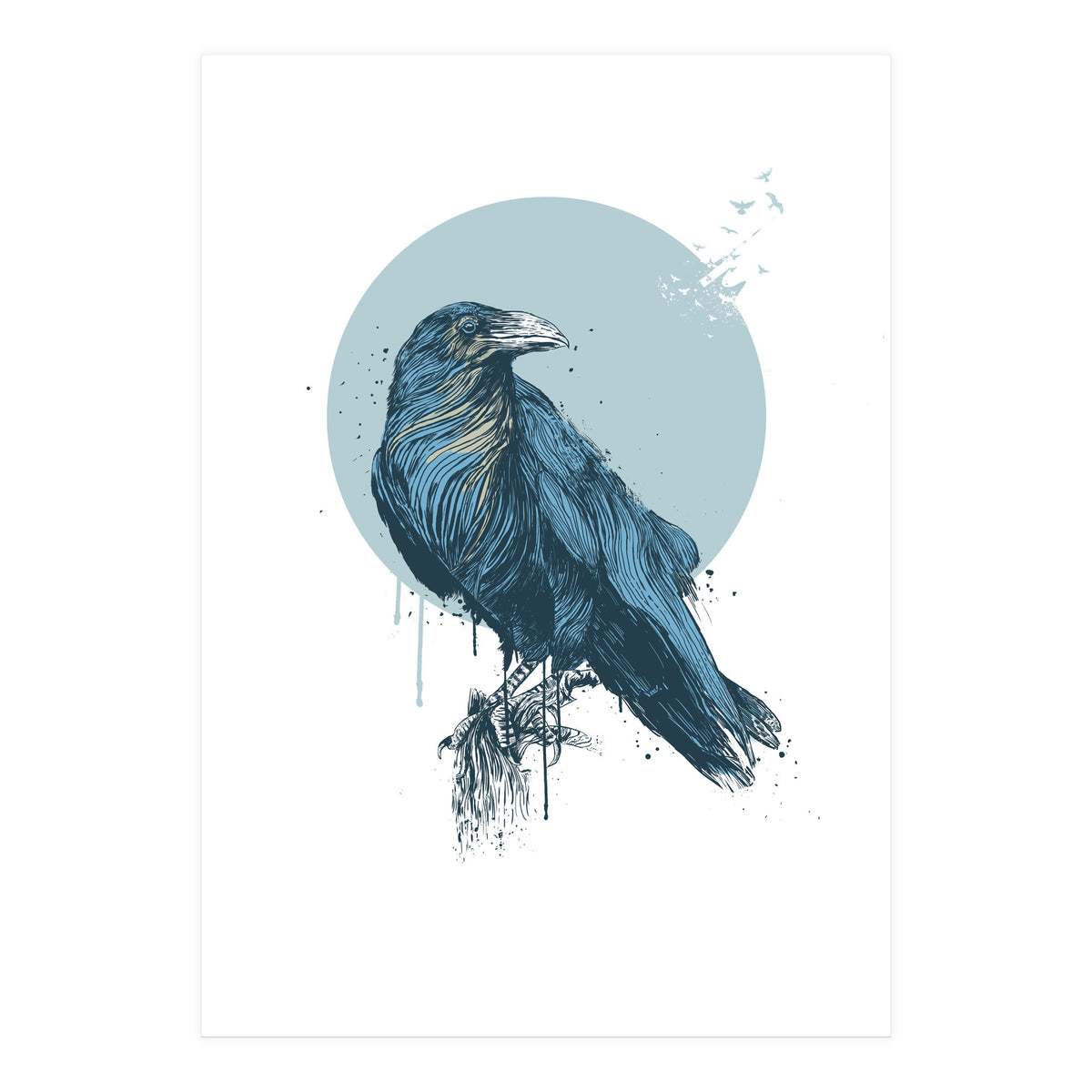 Blue Crow (Print Only)