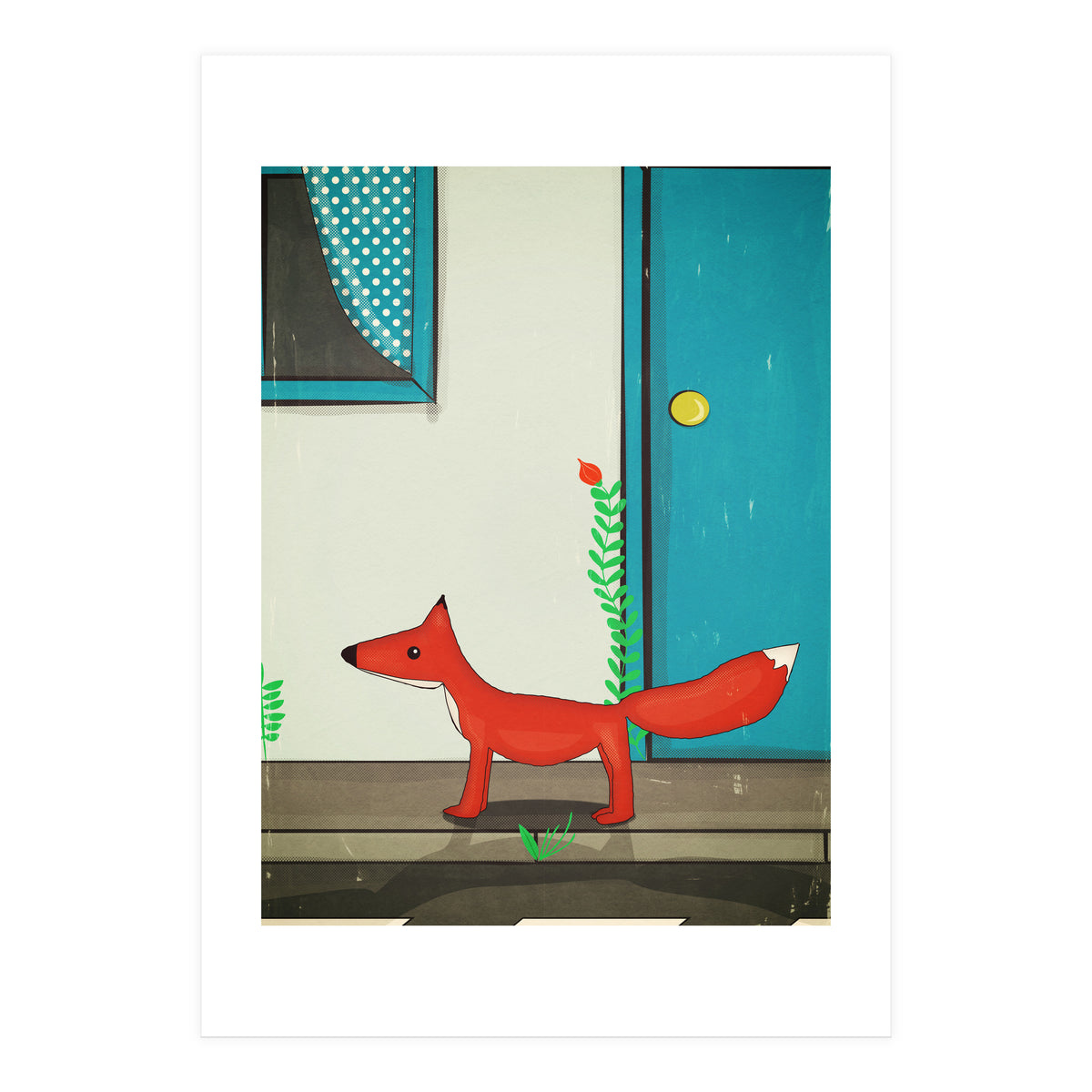 Fox in the city (Print Only)
