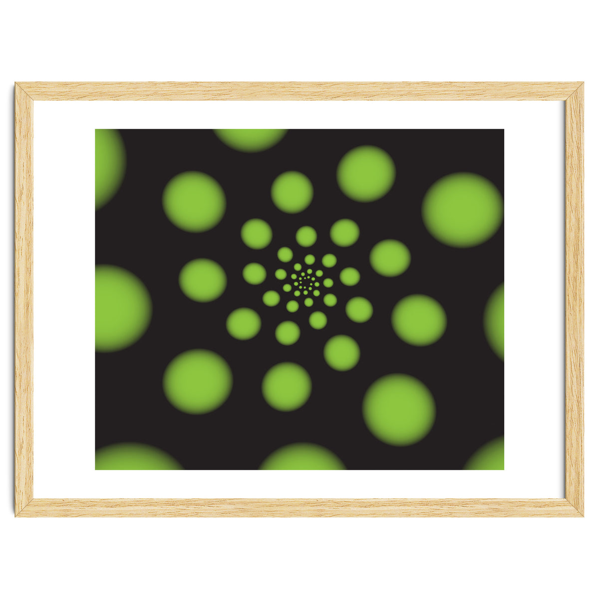 Green Spiral Dots
