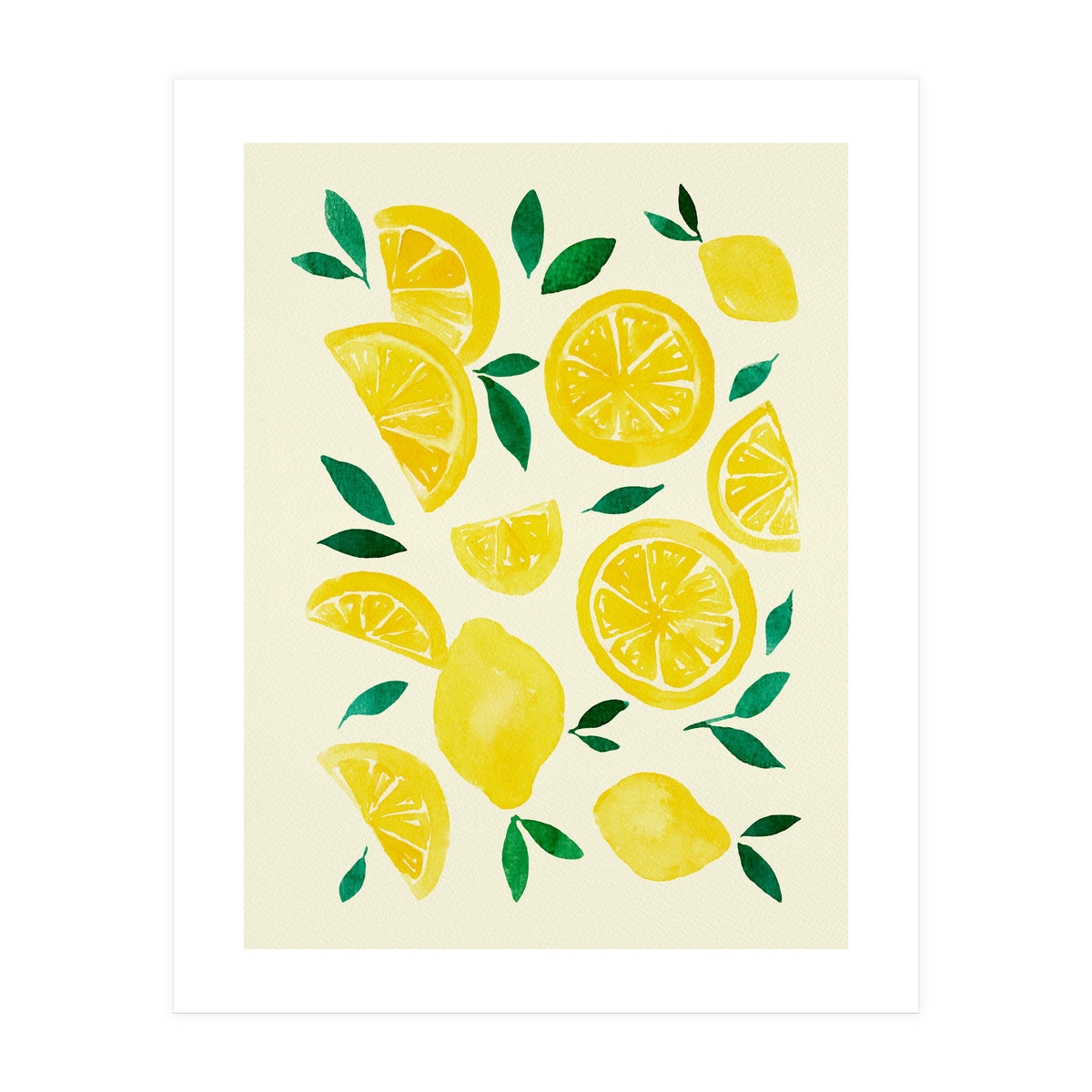 Watercolor lemons (Print Only)