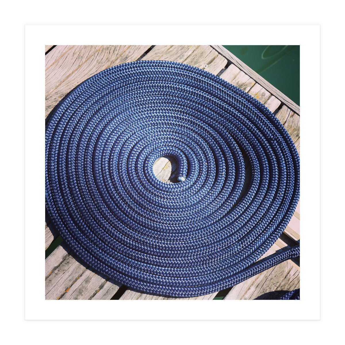 Blue rope coil (Print Only)