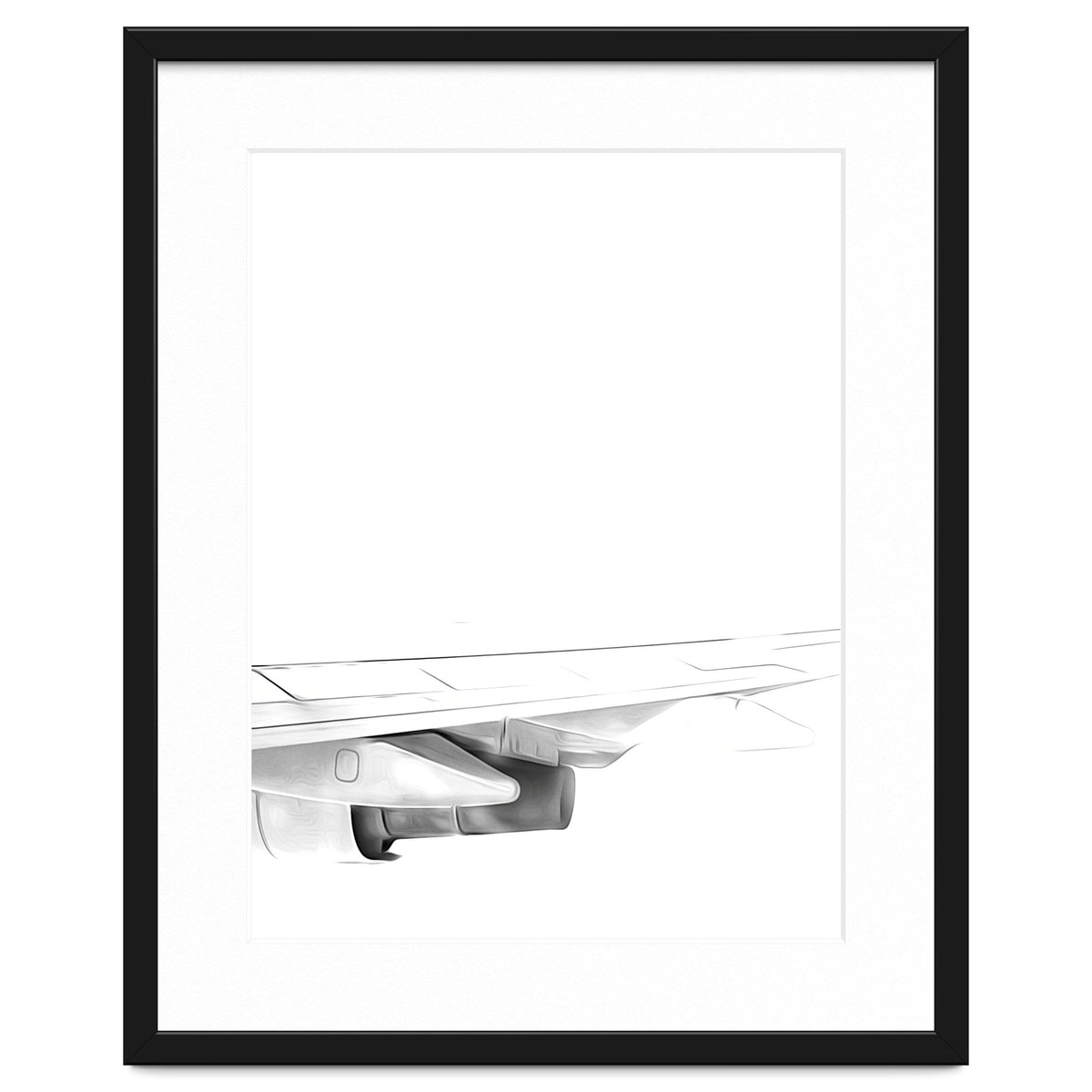 Black and White Airplane