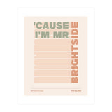 The Killers - Mr Brightside (Print Only) thumbnail