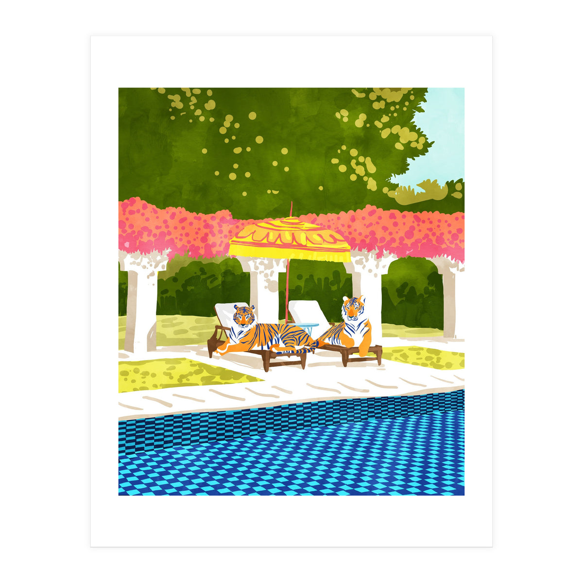 Tiger Vacay (Print Only)