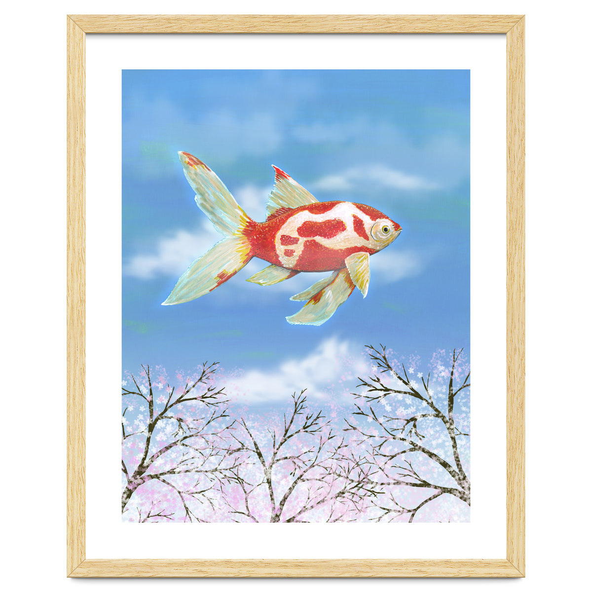 Flying goldfish