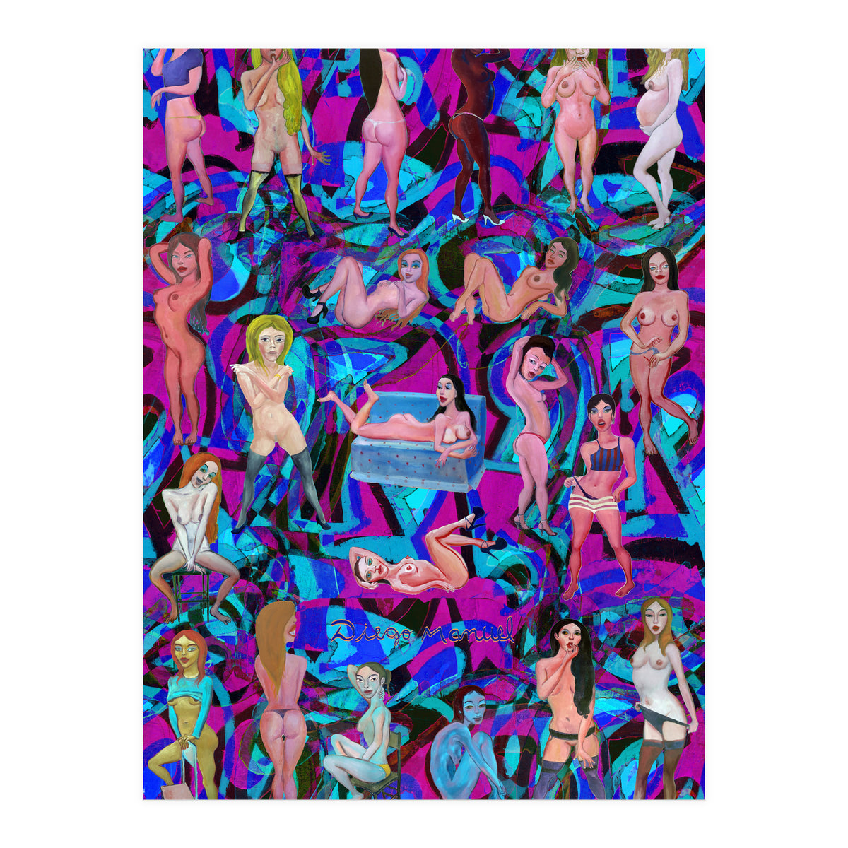 Chicas 3d 8 (Print Only)