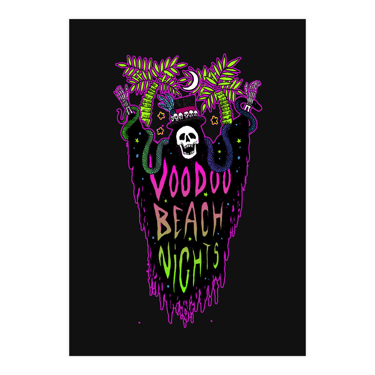 Voodoo Beach Nights (Print Only)