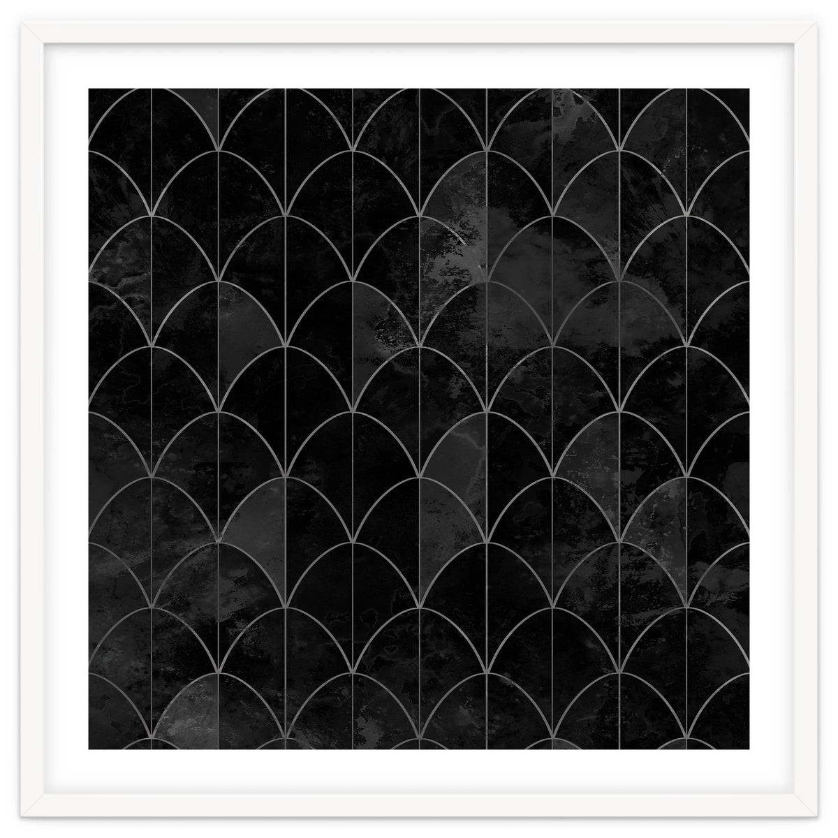 Mermaid scales. Black and white