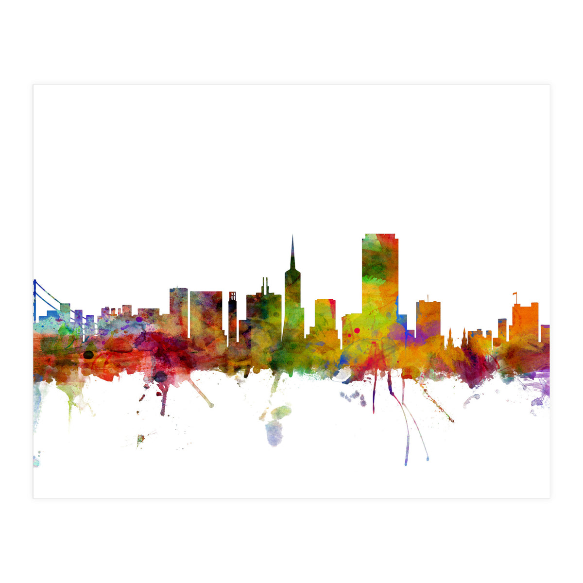San Francisco California Skyline (Print Only)