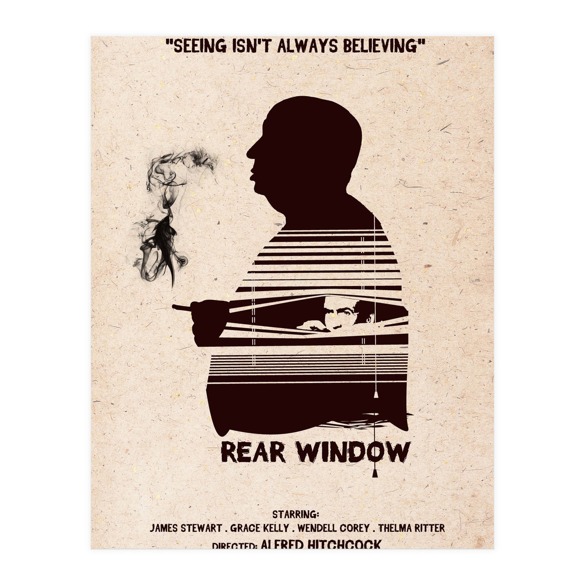 Hitchcock Rear Window movie poster (Print Only)