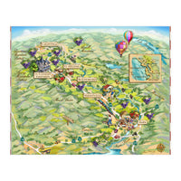 Napa Valley Illustrated Map (Print Only)