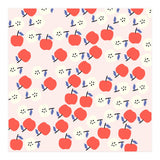Cute Red Apples Pattern on Pink Background (Print Only) thumbnail