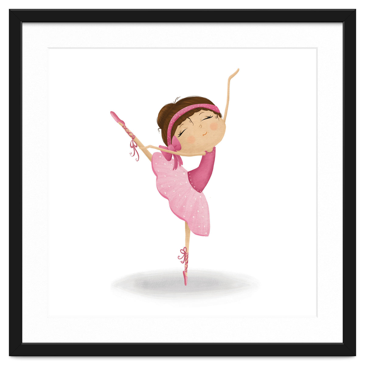 Adorable Ballerina Nursery Print