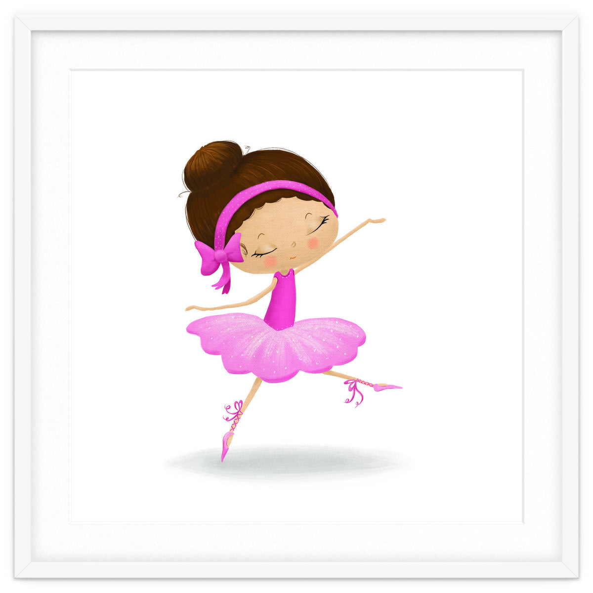 Adorable Ballerina Nursery Print