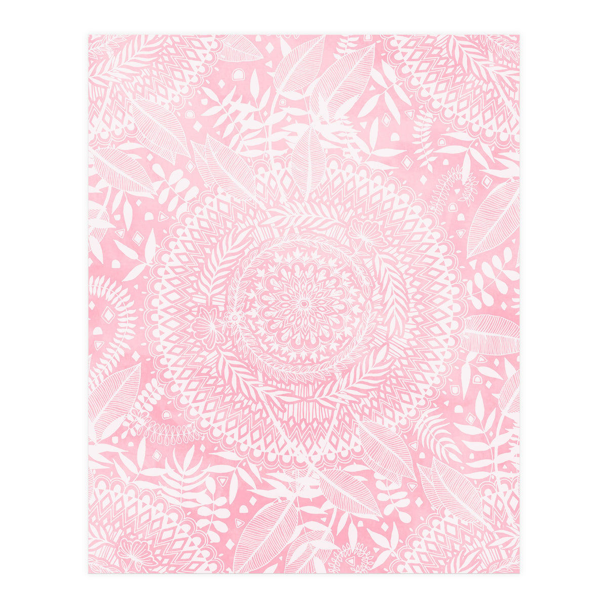Medallion Pattern in Blush Pink (Print Only)