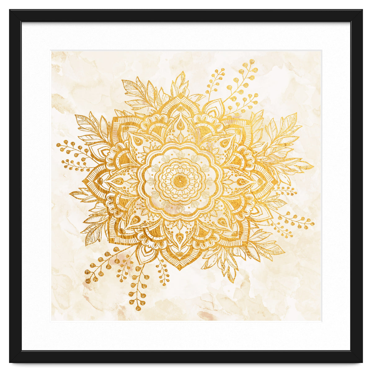 Queen Starring of Mandala-Gold Sunflower II