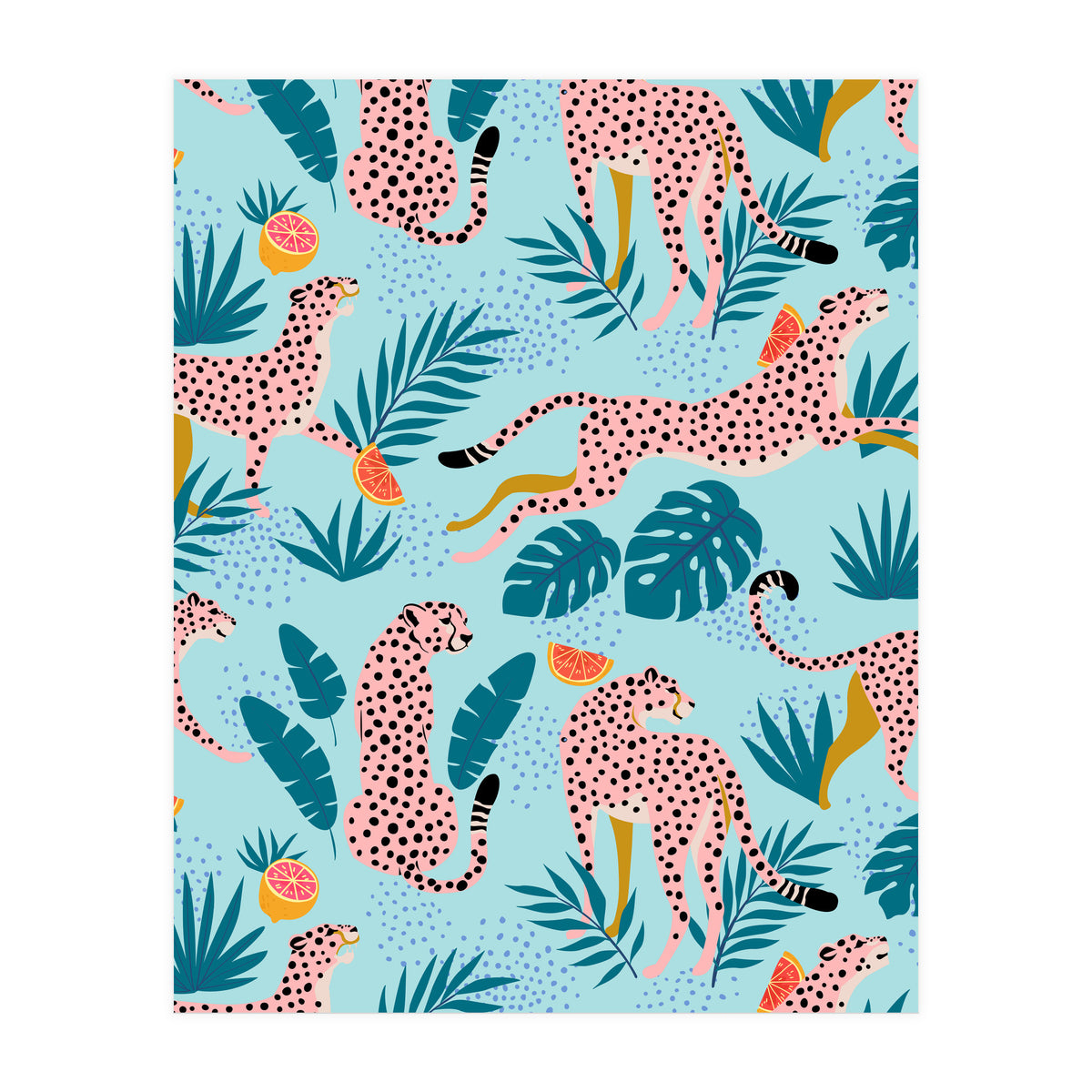 Cheetahs In The Grapefruit Grove (Print Only)