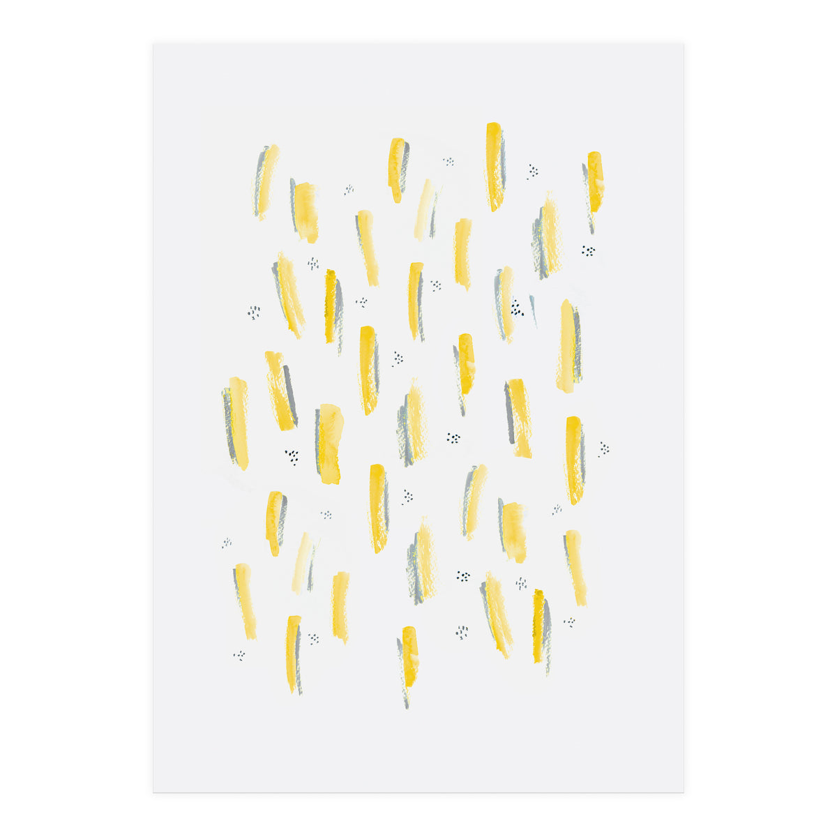 Brush Strokes Mustard (Print Only)