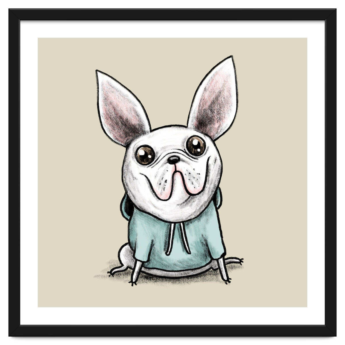 French Bulldog in a Hoodie