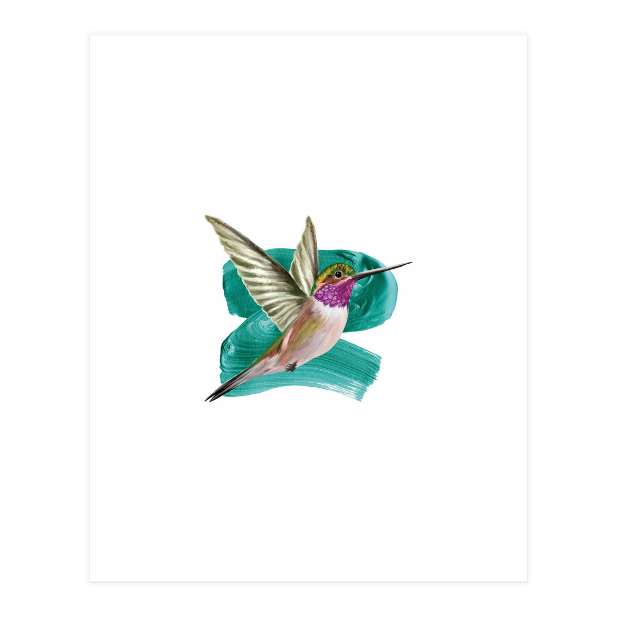 Modern Hummingbird I (Print Only)