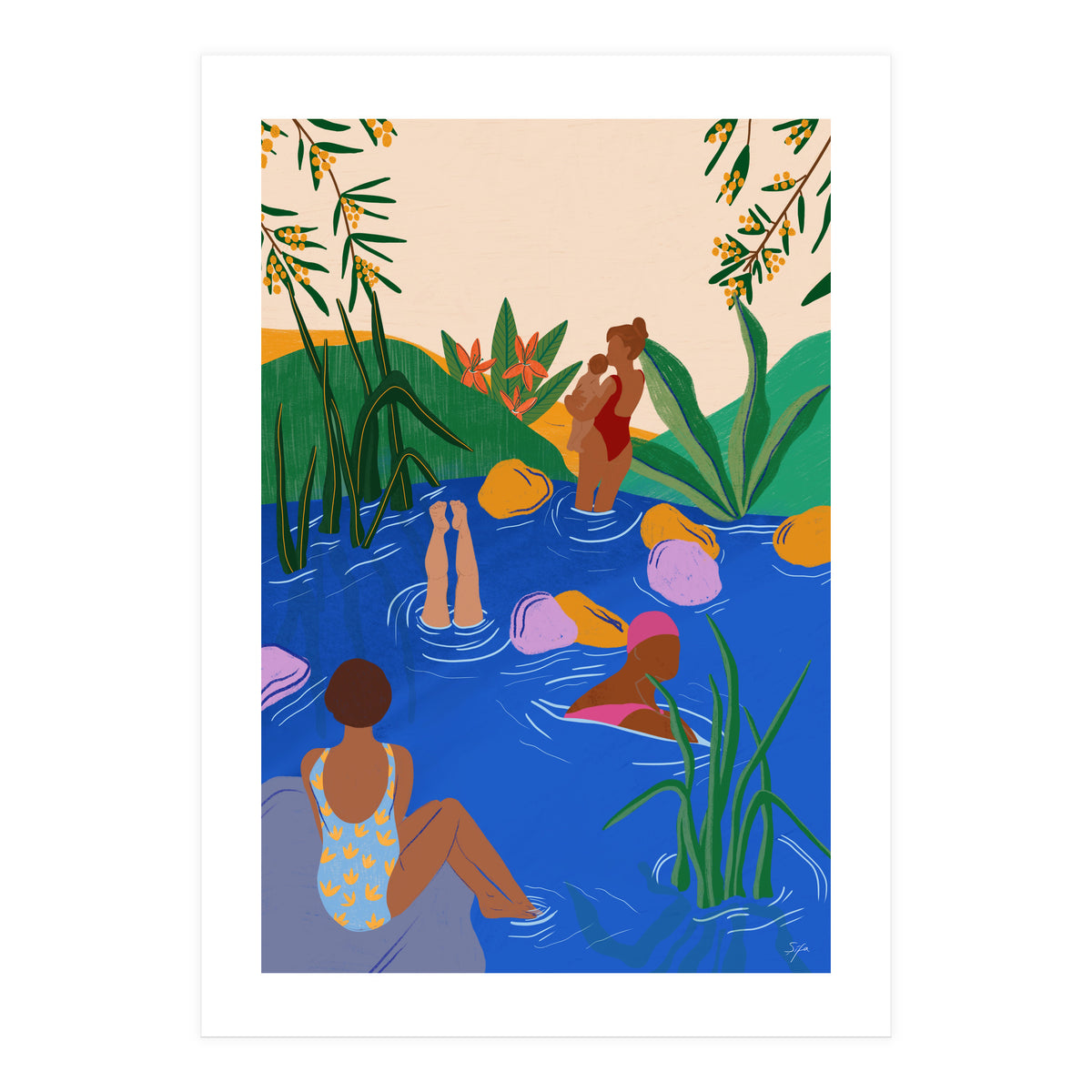 Swimming Wild (Print Only)