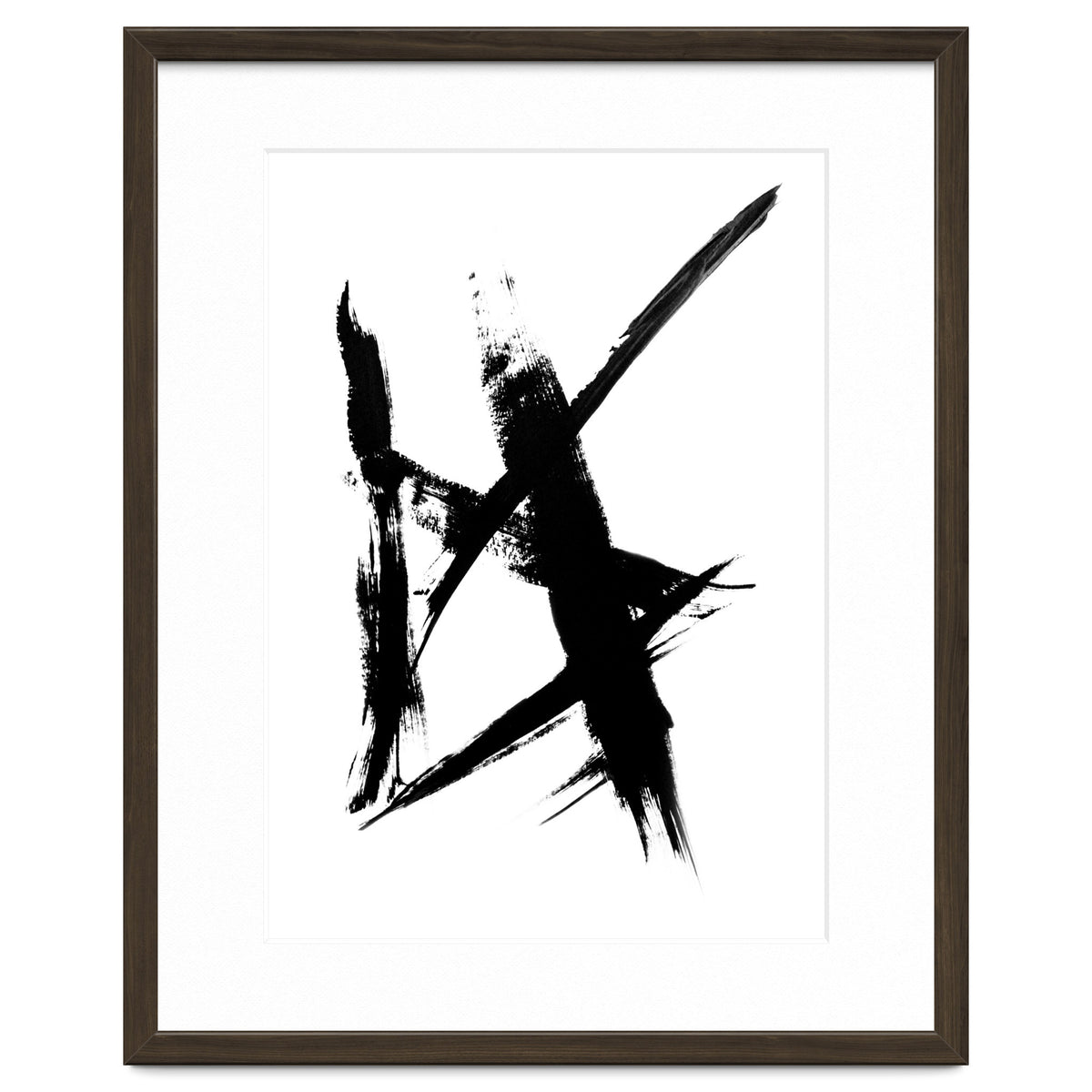 Abstract Brushstroke Print
