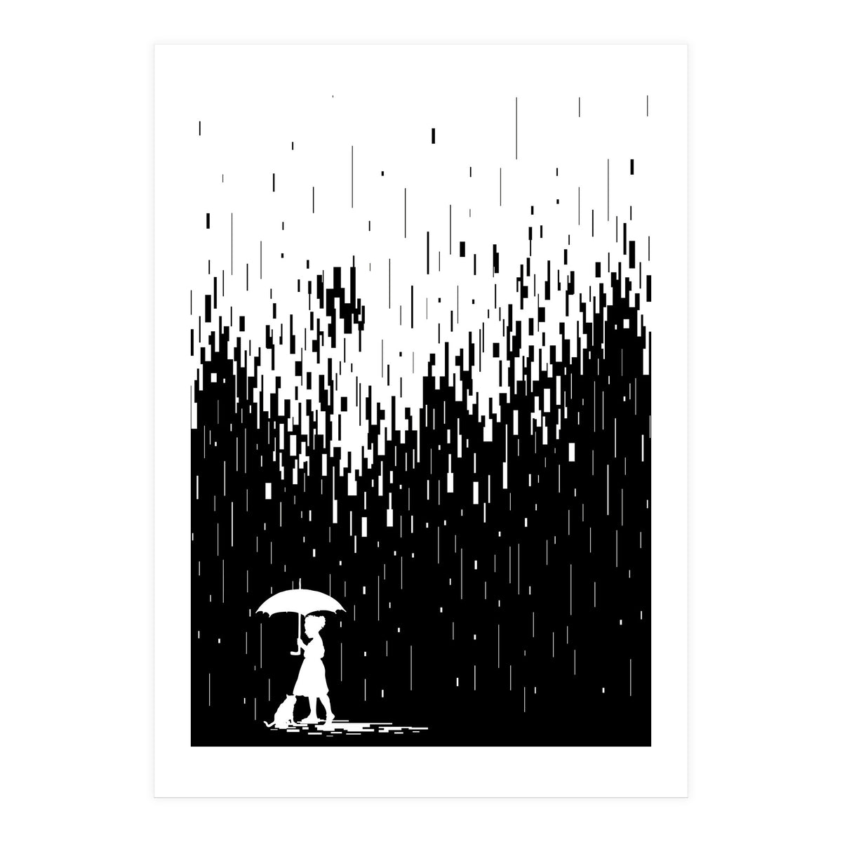 Pixel Rain (Print Only)