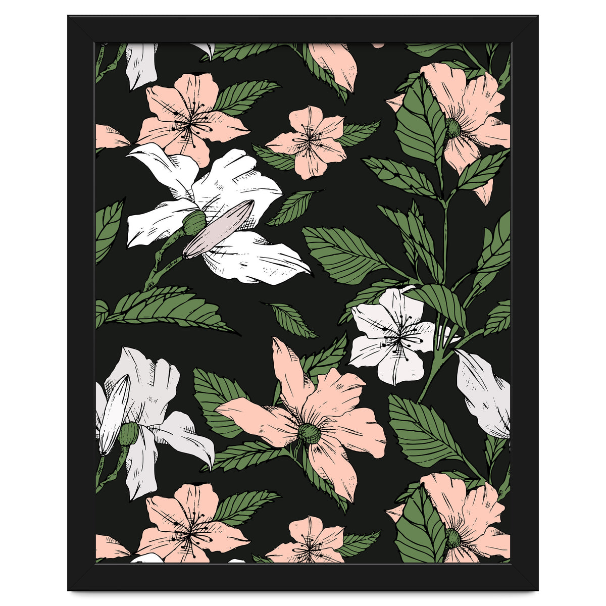 Flowers in the tropical night