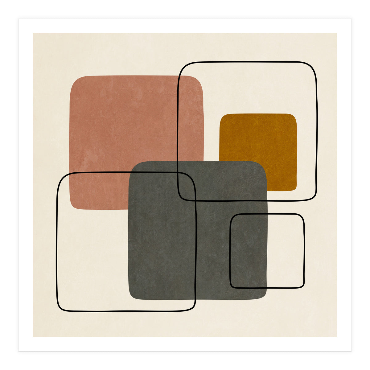 SQUARE SHAPES - 01 (Print Only)