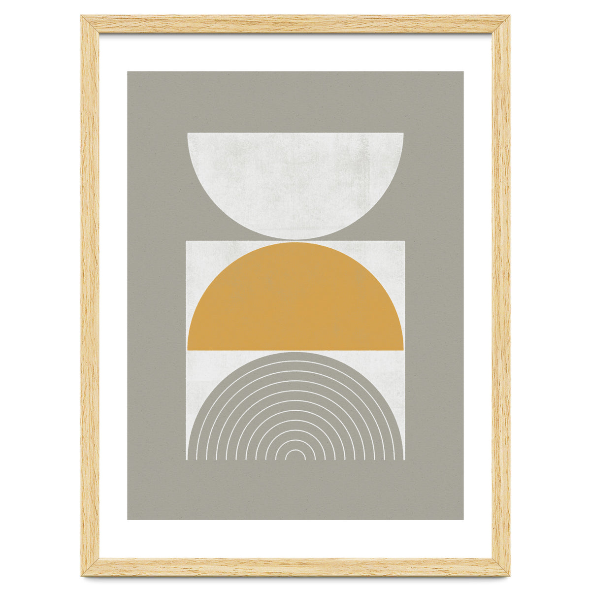 Mid-Century Modern No.29 - Woodblock Print