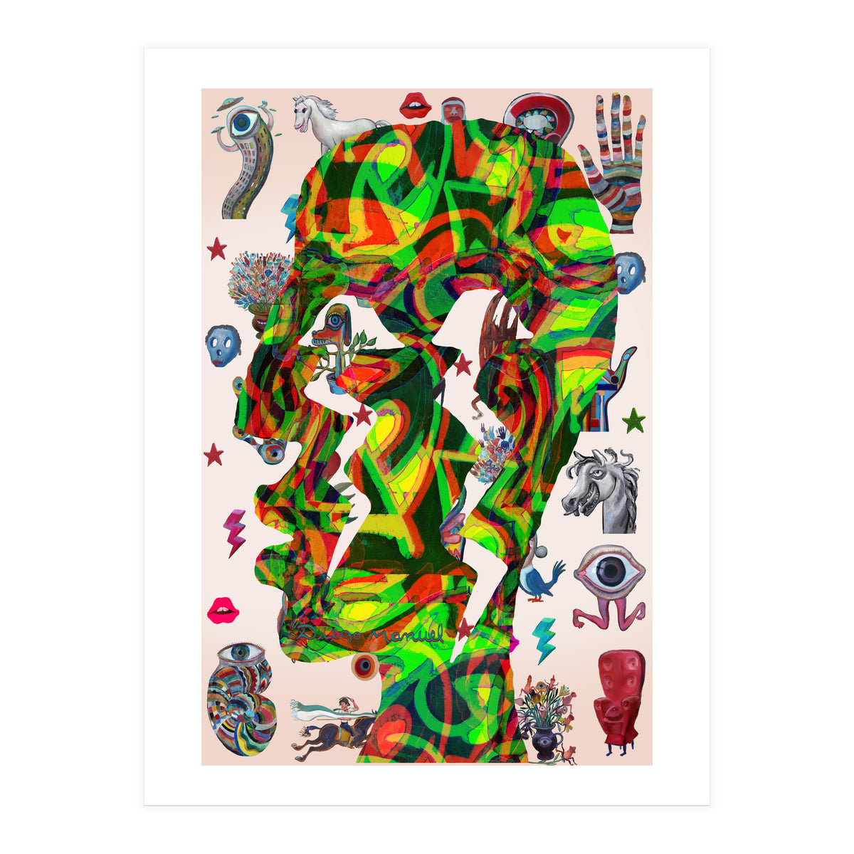 Perfil Con Rayos B 1 (Print Only)