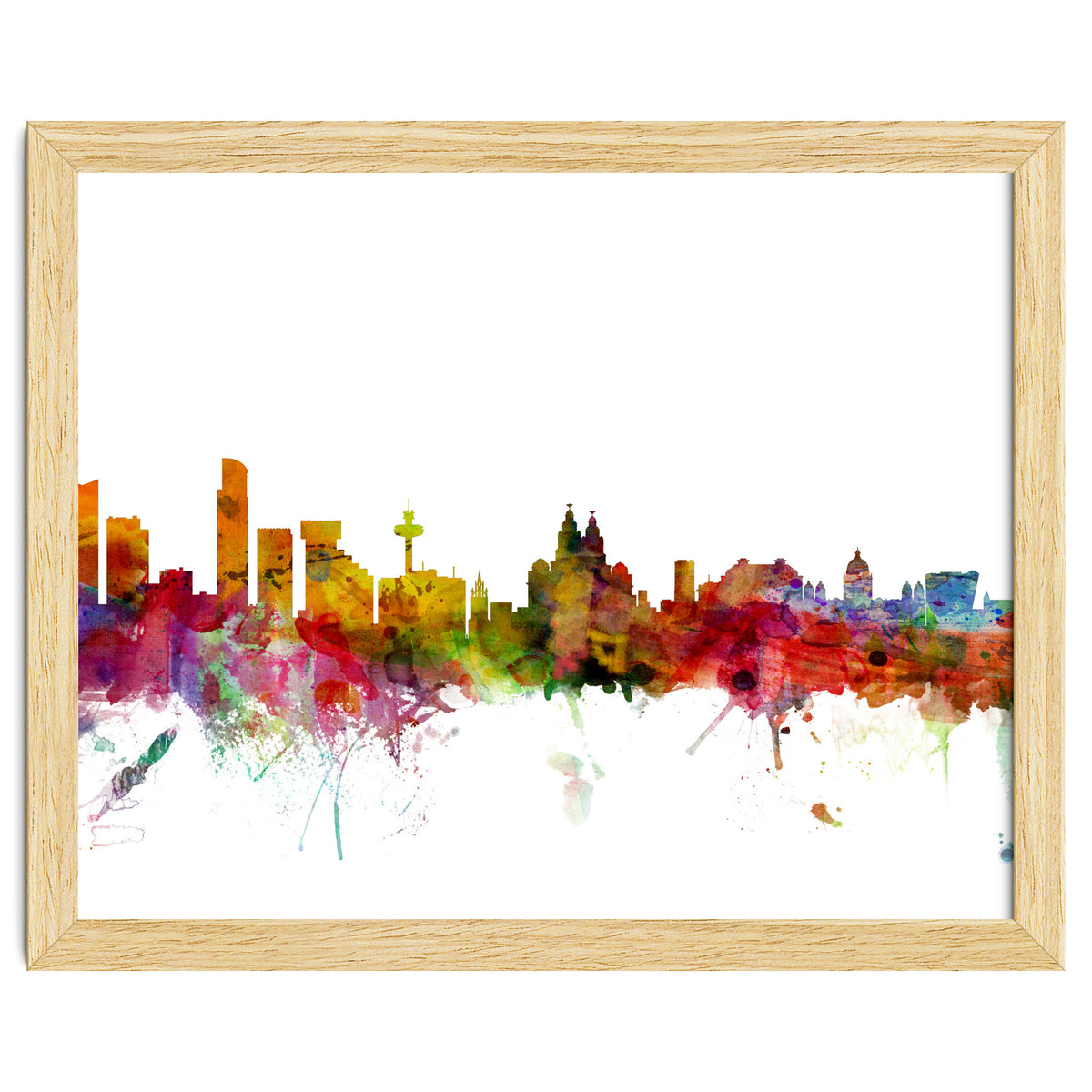 Liverpool England Skyline