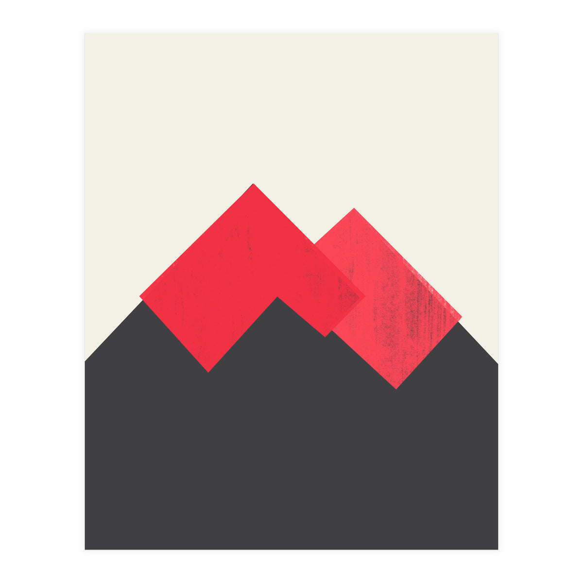 Pastel Mountains II Volcano (Print Only)