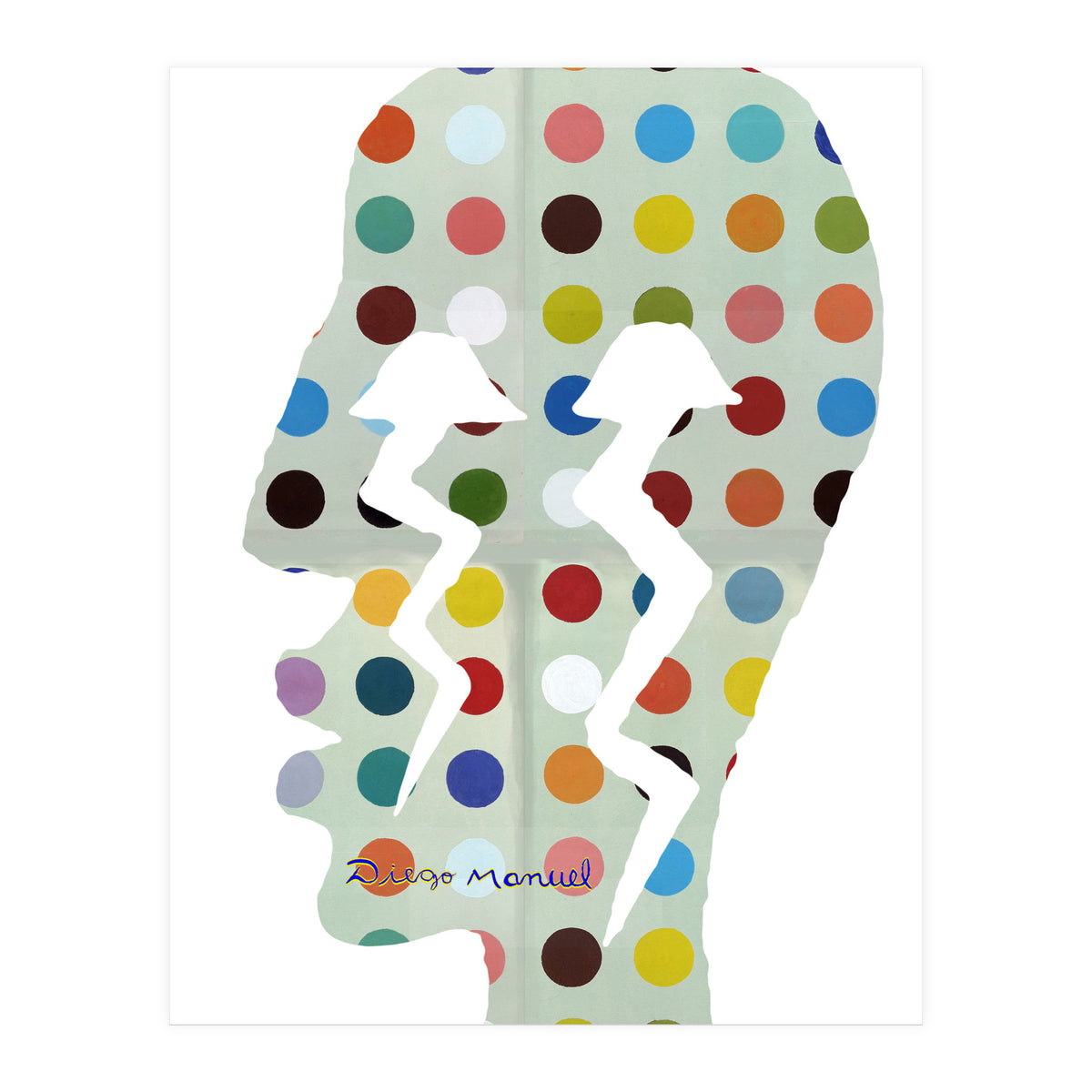 Perfil Con Rayos 8  (Print Only)