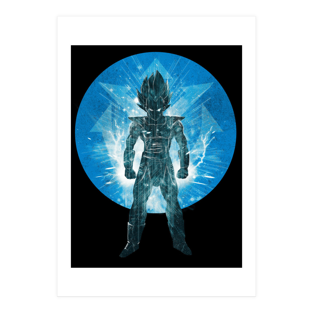 Blue Super Sayan V2 (Print Only)
