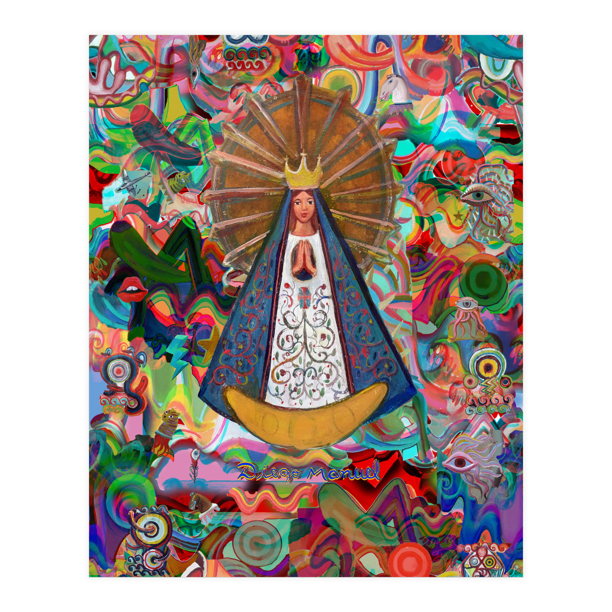 Virgen Y Graffiti 10 (Print Only)