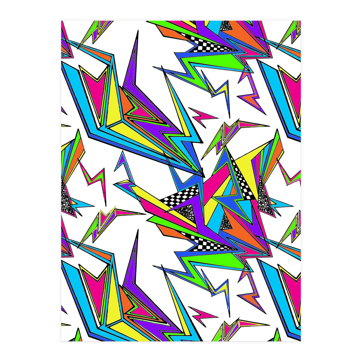 Neon Kapow White (Print Only)