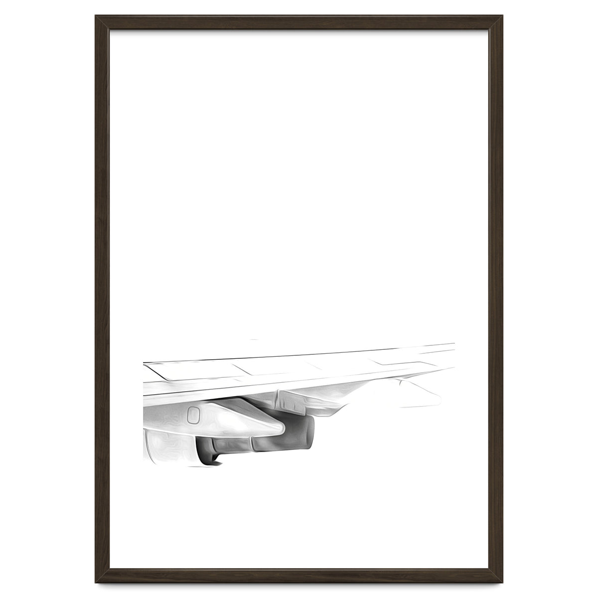 Black and White Airplane