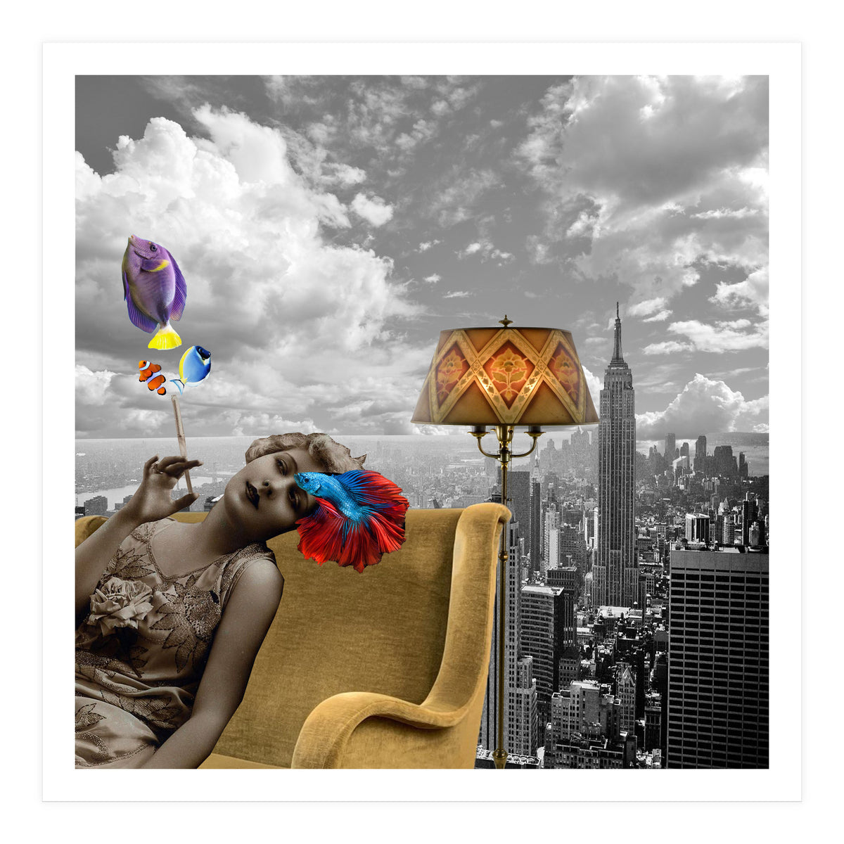 Pisces - Collage (Print Only)