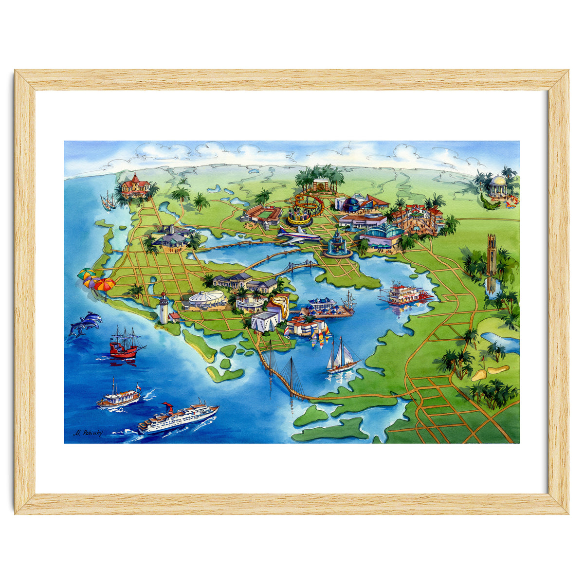 Tampa Bay Illustrated Map