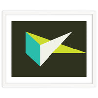 Geometric Shapes No. 67 - turquoise & lime