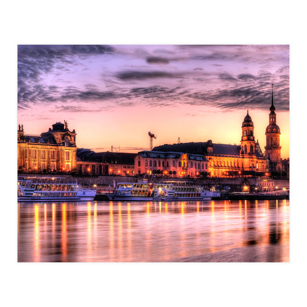 Old City Sunset Dresden (Print Only)