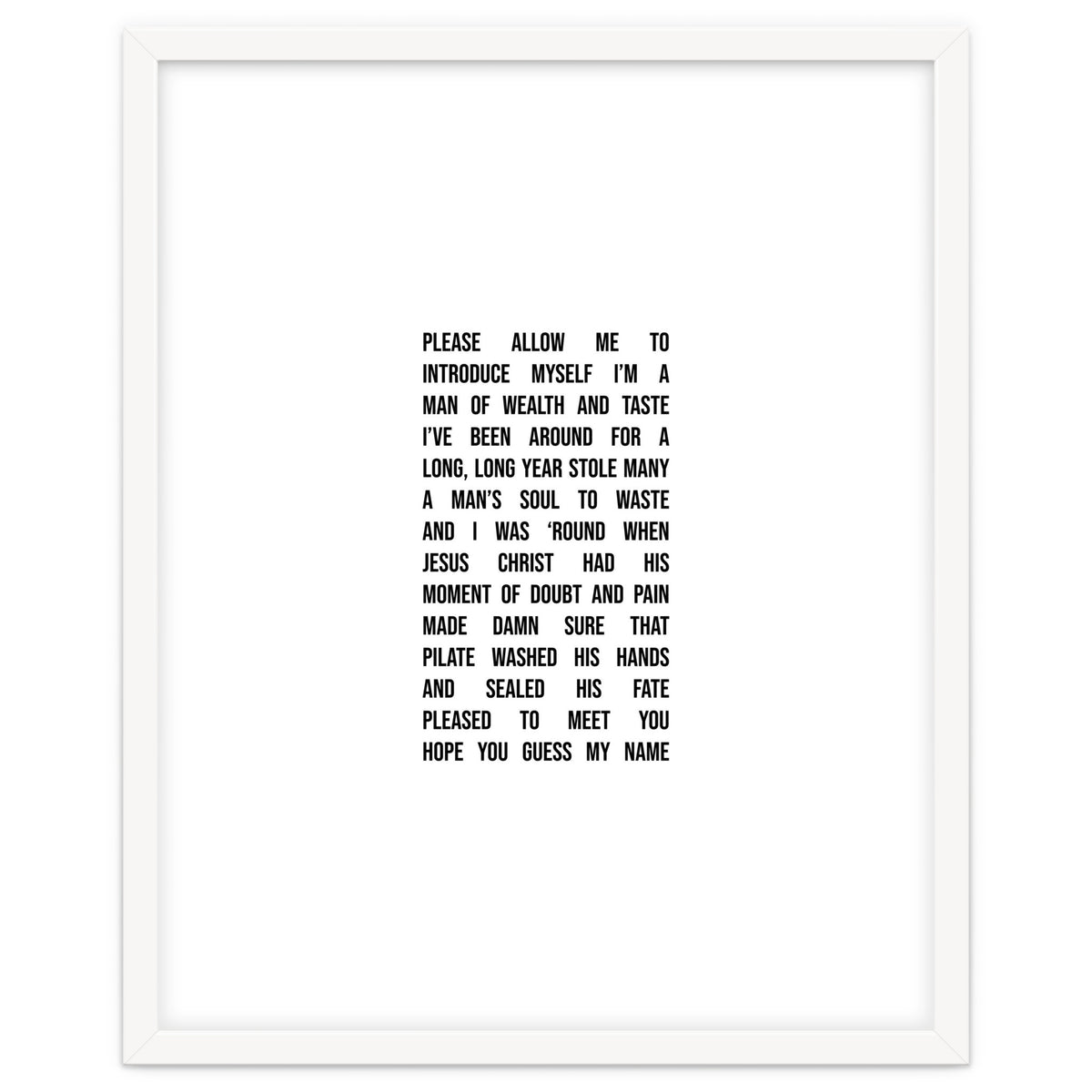 Sympathy For The Devil