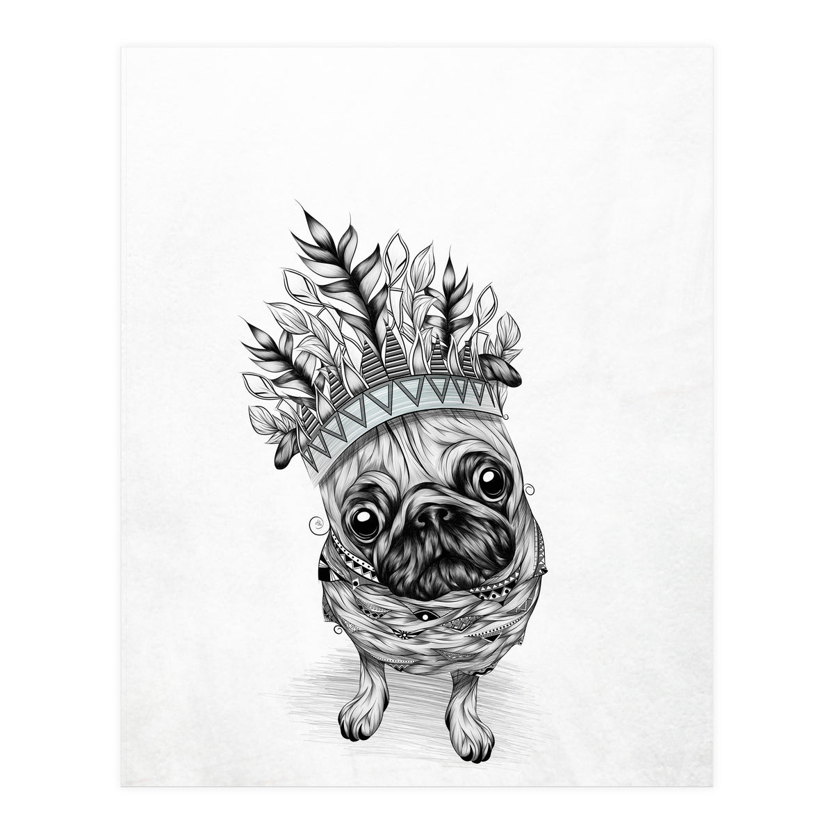 Indian Pug (Print Only)