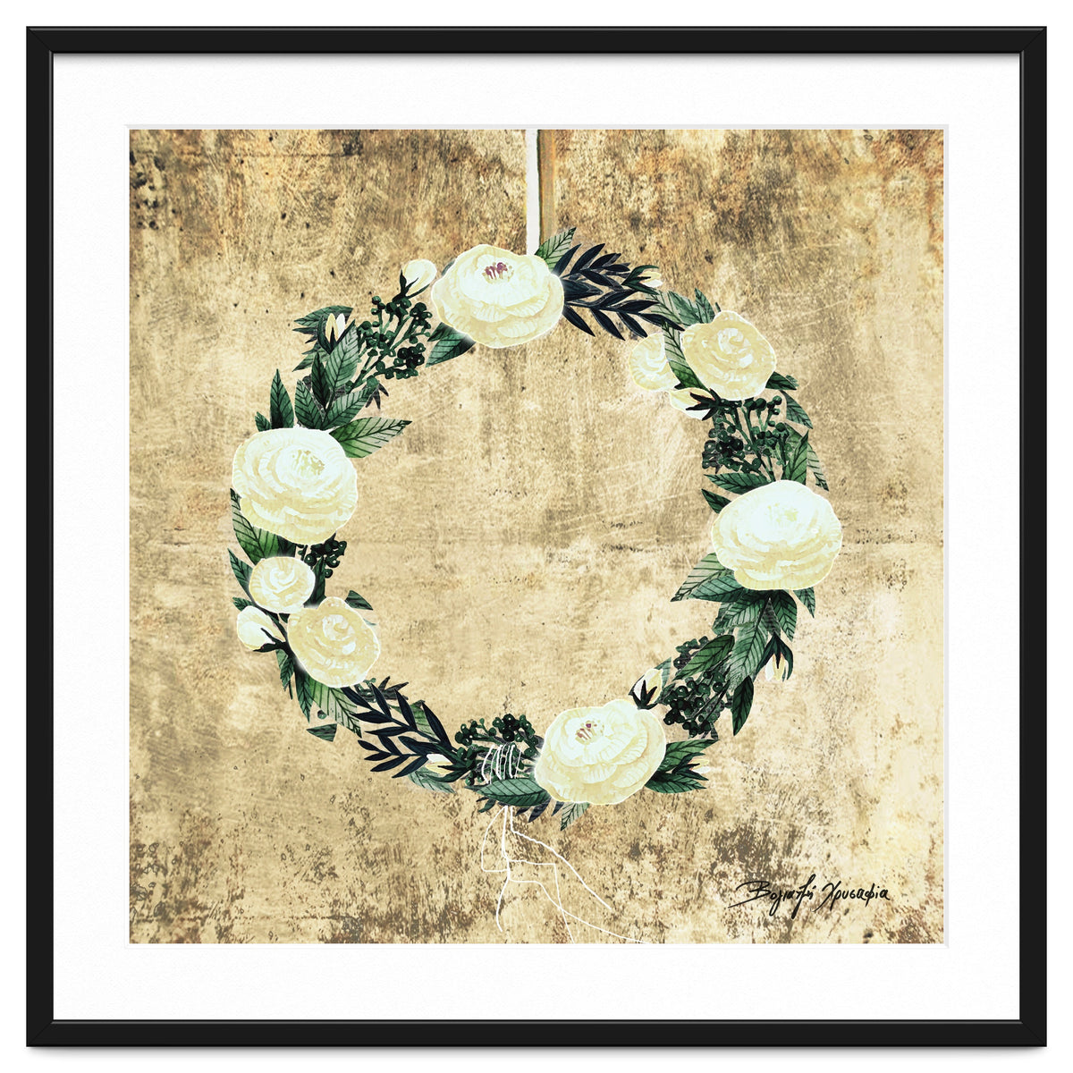 Wreath #White Flowers #Royal collection